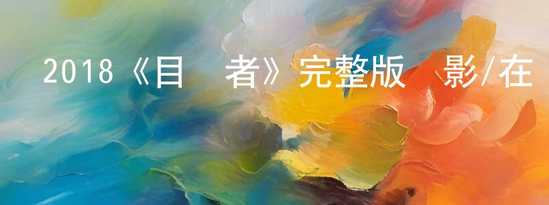 程琰的網絡影視資源,2018《目擊者》完整版電影/在線觀看/百度云-美劇天堂